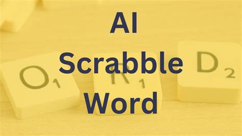 is ai a scrabble word